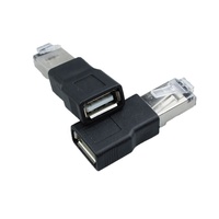 Adaptador RJ45 a USB2.0, Conector Dedicado para Depuración RJ45 Macho a USB Hembra 8P8C BBU3900 3910, Adaptador USB Macho a RJ45 Hembra