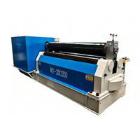 Machine à cintrer les tôles mécanique W11 à 3 rouleaux, robuste, pour le cintrage de tôles en acier au carbone de 20 mm