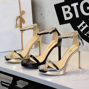 Sandales à talon aiguille de 11 cm, bout ouvert, fines, plateforme, chaussures pour femmes 2025 - Product Image 1