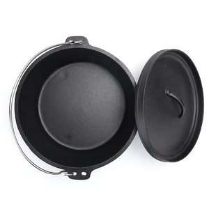<span class=keywords><strong>Amazon</strong></span> tres piernas campamento camping al aire libre de utensilios de cocina de hierro fundido Horno Holandés para la venta - Product Image 6