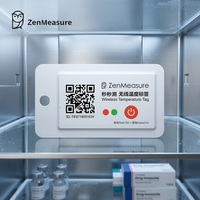 Registrador de Datos de Temperatura Inalámbrico ABS ZenMeasure OEM/ODM, Resistente al Agua IP67 5.0, Registro de 12 Meses para Logística de Cadena de Frío