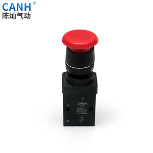วาล์วควบคุมลมแบบกดปุ่ม 2 ตำแหน่ง 3 ทาง รุ่น S3V-08 ยี่ห้อ Canh Mechanical Valve - Product Image 4