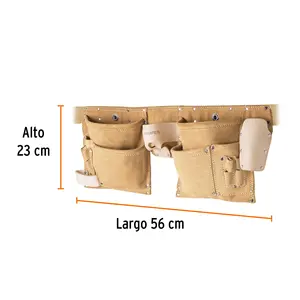 Truper 13 compartimenti in pelle scamosciata porta attrezzi parti durevoli per utensili - Product Image 3