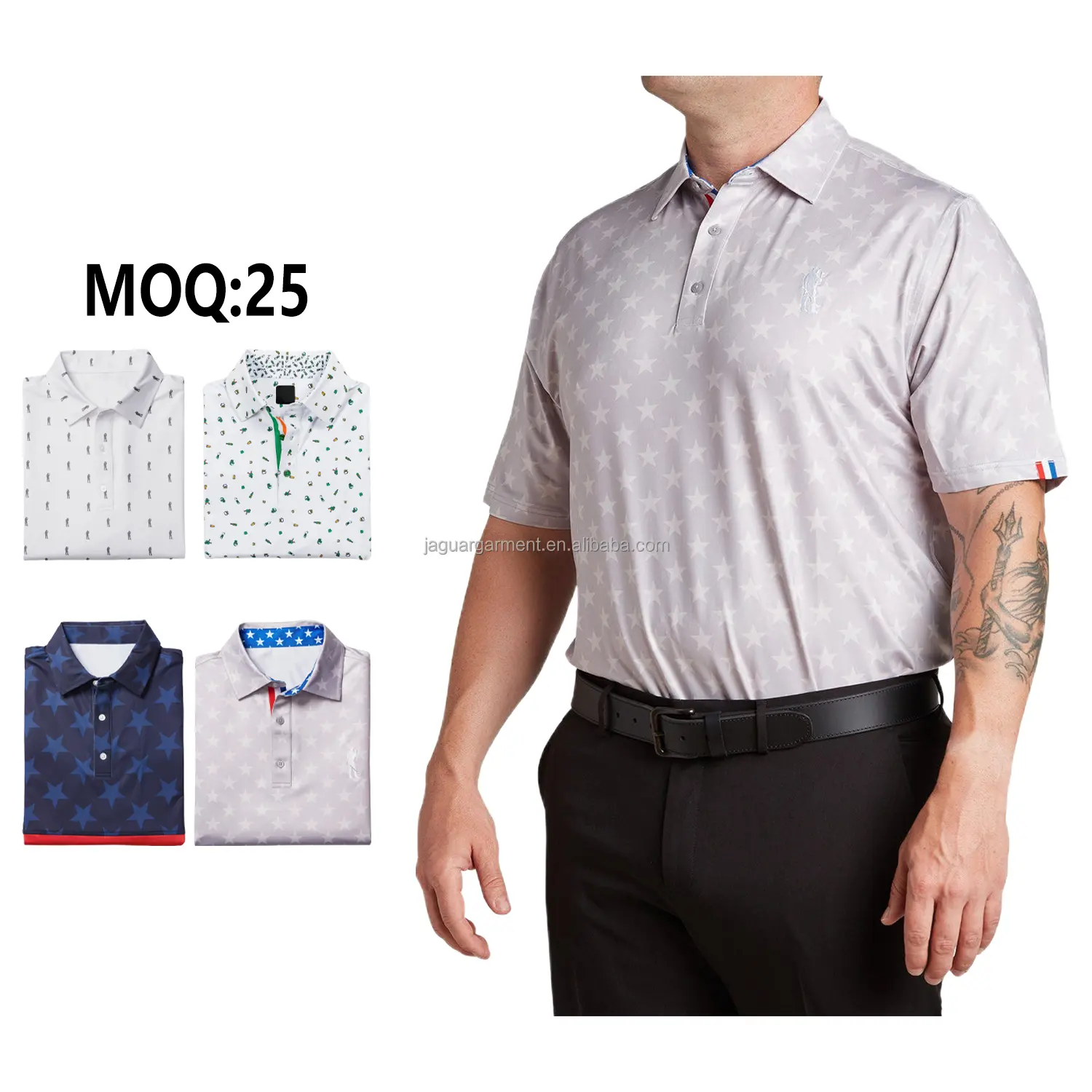 OEM marka tüm baskı üzerinde erkek tişörtü Polo özel Golf Polo gömlek Fit kuru tasarım gömlek erkekler için Golf tişörtü