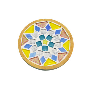 Kit de Manualidades WOWEI, Posavasos de Mosaico de Bambú, Tamaño Pequeño, para Jardines de Infancia y Actividades de Collage entre Padres e Hijos - Product Image 5