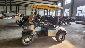 Chariot de golf électrique multifonctionnel à 4 places et chariot de golf à quatre roues avec châssis en aluminium à vendre - Product Image 6