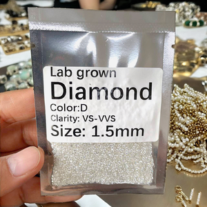 Diamants de laboratoire HPHT de 0,03 ct à 0,08 ct, taille brillant ronde, E VVS2, 2,1-2,7 mm - Product Image 2