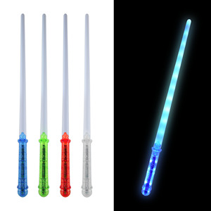 חרב אור LED לילדים צבעונית זוהרת מהבהבת חרב פלסטיק קלאסית פיקסל סִגְנוֹן צעצוע למסיבה מתנה מושלמת לבנים - Product Image 1