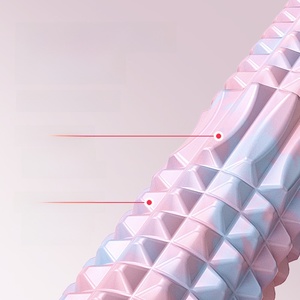 Rouleau de yoga à tige solide avec picots pour la relaxation musculaire et l'amincissement - Antidérapant, léger, durable, écologique - Product Image 3