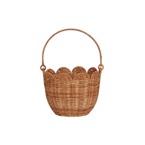 Cesta de almacenamiento de ratán con forma de tulipán y asa para uso infantil en exteriores - Product Image 5