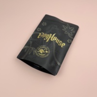 Sachets Doypack Attrayants en Feuille d'Or avec Logo Estampé Or, Qualité Alimentaire, Refermables, pour Sucre, Aliments pour Animaux, Chewing-gum, Petites Commandes Acceptées