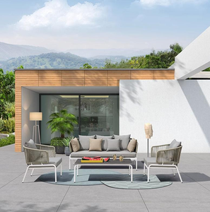 Ensemble <span class=keywords><strong>de</strong></span> canapés <span class=keywords><strong>de</strong></span> <span class=keywords><strong>jardin</strong></span> en <span class=keywords><strong>aluminium</strong></span> <span class=keywords><strong>de</strong></span> luxe moderne, mobilier d'extérieur imperméable pour appartement, cour, patio, hôtel, villa, <span class=keywords><strong>jardin</strong></span> - Product Image 5