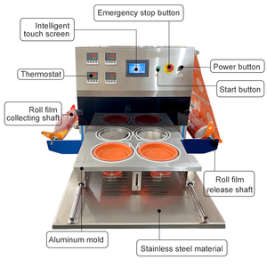 Bánh trung thu khí nén niêm phong máy hoàn toàn tự động máy tính để bàn bánh mì và Cookie Biscuit niêm phong cho bánh trung thu và Bánh Ngọt Bánh - Product Image 2