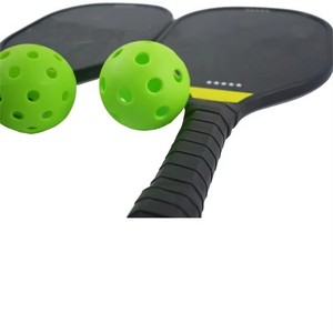 Juego de 2 Palas de Pickleball de Madera, Raquetas Ligeras con 4 Pelotas, Juego Familiar para Principiantes en el Patio Trasero al Aire Libre - Product Image 2