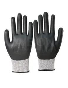Gardeninghorse-guantes de trabajo de cuero de vaca para hombre y mujer, guantes profesionales de seguridad eléctrica para esquí, Cabra, soldadura auténtica, color negro