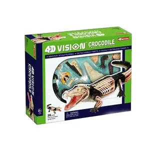 Krokodil 4d Master Puzzel Assembleren Speelgoed Dier Anatomisch Model Voor Kinderen Model Speelgoed