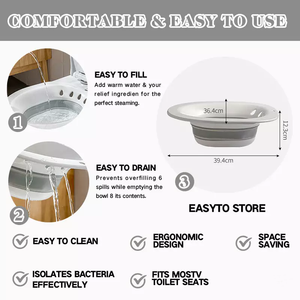 Thiết kế mới bán buôn Kit bồn tắm túi nước có thể gập lại lưu vực có thể giặt sitz tắm - Product Image 2