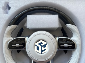 Volant en fibre de carbone pour Mercedes-Benz C43/C63/<span class=keywords><strong>C63s</strong></span> Coupé W205 AMG 19-22 Facelift C63/E63/GT/CLS - Product Image 6