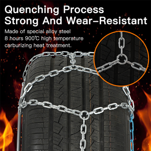 โซ่ล้อ<span class=keywords><strong>ยาง</strong></span>กันลื่นโซ่หิมะเหล็กอัลลอยสำหรับติดตั้งง่าย - Product Image 3