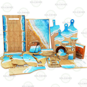 Tinh xảo Crafted sóng biển Tùy chỉnh Hawaii trái cây Platter charcuterie tấm ván cho người sành ăn foodies với một hương vị cho sang trọng - Product Image 5