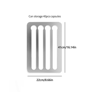 Noir pour <span class=keywords><strong>NESPRESSO</strong></span> Caps Cafétéria Pod Distributeur pour Café Capsules Titulaire Support De Stockage Porta Capsules - Product Image 2