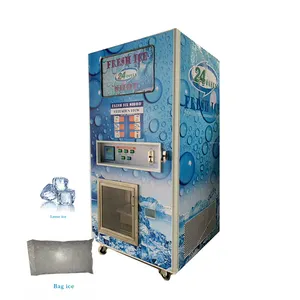 Hot Sale factory malaysia model ice vending machine with auto bagging self service