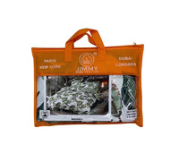 Parure de draps King Size Jimmy Factory de haute qualité, 4 pièces, drap plat avec fonctions rafraîchissantes et pliables, soldes de liquidation