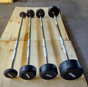 TOPTONS Juego de Barras Fijas de Goma para Gimnasio Más Vendido, Barras Rectas y Curvas con Peso Fijo - Product Image 2