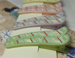סיכות שיער תנין פסים ג'לי מקרון - Product Image 4