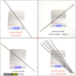 פחמן soarrocs דיבר csu01 2mm רחב פחמן ulight חישורי חלקי אופניים 260 מ "מ 245 מ" מ 274 מ "מ פלדה ישר משיכה חישורים - Product Image 6