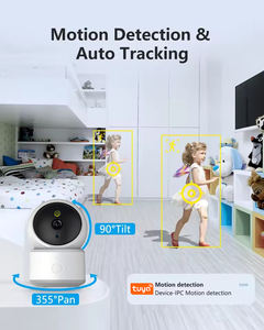 Cámara IP Innotronik de Nuevo Diseño, 4MP, Interior, Mini, Inteligente, Visión Nocturna, PTZ, WiFi, Seguimiento Automático, para la Aplicación Tuya, <span class=keywords><strong>Google</strong></span> Alexa - Product Image 1
