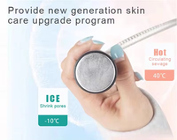 Máquina Portátil Mini D-Cool 2 en 1, Electroporación D Cool, Enfriamiento y Calentamiento de la Piel, Estiramiento Facial, Antienvejecimiento