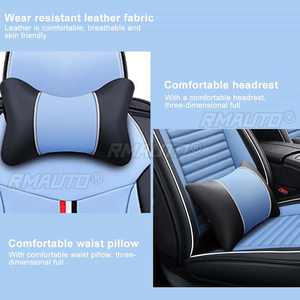 10 Fundas Universales de Asiento de Automóvil de Cuero PU, Protector de Asiento de Diseño Completo para la Mayoría de los Autos, Sedanes y SUVs - Product Image 3