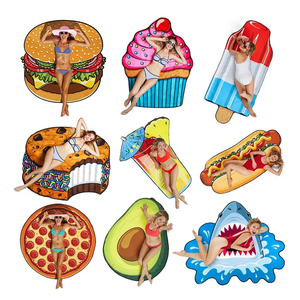 Beliebte Donut Ananas personal isierte Sublimation Druck Mikro faser Terry Strand tücher 3d Special Shape Cut für den Sommer - Product Image 2