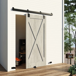 Ensemble de rails coulissants robustes pour portes de grange extérieures, vente en gros d'usine rustique - Product Image 1