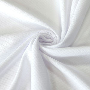 Nhanh Dru Tổ Ong 100% <span class=keywords><strong>Polyester</strong></span> Trắng Vải Bóng Đá Lưới Vải Cho Bóng Thể Thao T-Shirts Thăng Hoa - Product Image 3