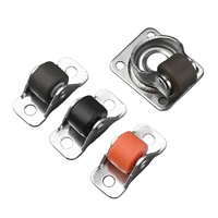 Roulette directionnelle mini de 0,5 pouce pour lit Tatami, en caoutchouc silencieux, nylon universel, pour meuble coulissant
