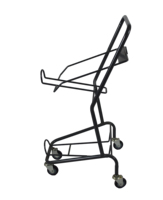 Chariot de courses en maille et chariot de supermarché avec placage en zinc antirouille et revêtement en poudre fabriqué par Jonasson