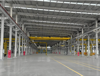 Estructura de Acero Modular Prefabricada, Nave Industrial de Acero de Alta Resistencia, Diseño de Bajo Costo, Construcción Rápida