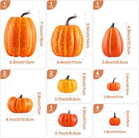 Grande et petite citrouilles artificielles en mousse pour décorations d'Halloween, de Thanksgiving, de Noël, de Pâques et de remise des diplômes