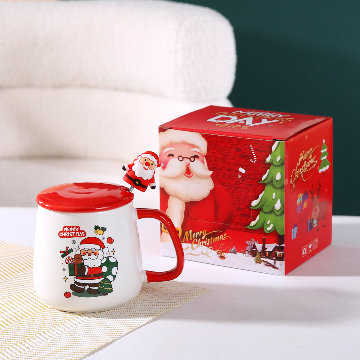 Santa Claus [Ceramic Lid Color Box Packaging]