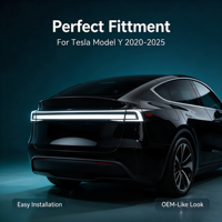 Barre de feux arrière LED REDFIRE pour Tesla Model Y 2020-2024, ensemble de feux arrière LED pour coffre de voiture, kit d'accessoires de remplacement