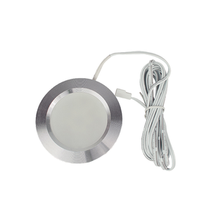 Lumière <span class=keywords><strong>LED</strong></span> ultra-mince pour armoire - Éclairage <span class=keywords><strong>sous</strong></span> comptoir en aluminium brossé - Lampe de présentation filaire professionnelle 12V - Product Image 1