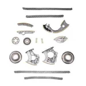 16Pc/Set Timing Chain Kit Guide Rail Tensioner Sprockets Engine For VW Touareg Audi A4 S4 Porsche Cayenne Panamera 06E109465BC