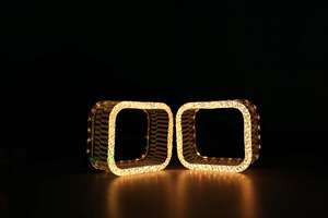 Cubierta de lente de proyector 5D Bi LED 1,5 2,5 3,0 RGB Symphony Light APP Control LED Angel Eyes para decoración de faros de coche - Product Image 4