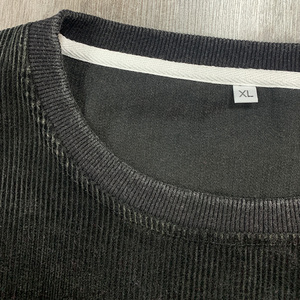 2025 Unisex Vintage lavado negro PANA pulóver de gran tamaño Regular Fit sudadera frontal DTG impresión lentejuelas otoño - Product Image 5