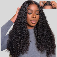 Perruque en cheveux humains vierges bruts 12A, bouclée birmane, avec dentelle frontale HD 13x4 13x6, transparente et sans colle, pour femmes noires, vente en gros