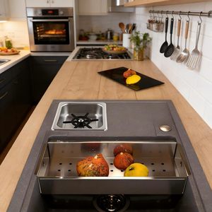 Lavador de vasos automático de acero inoxidable con grifo de descarga para vasos de cerveza/café, accesorios para bebidas, equipo de catering - Product Image 4