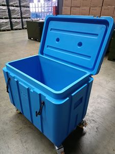 Conteneur isotherme rotomoulé à haute isolation avec faible taux de sublimation, en LLDPE sans soudure, pour stockage longue durée - Product Image 1