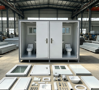 Unité de salle de bain modulaire intégrée préfabriquée en panneaux sandwich en acier pour dortoir, chantier de construction, salle de bain modulaire intégrée préfabriquée